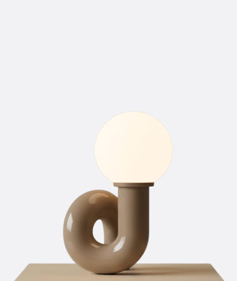Modern Greige Table Lamp