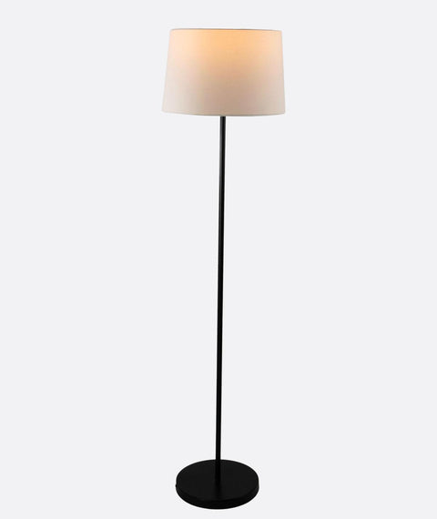 Modern Light Beige And Black Torchiere