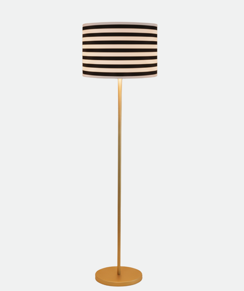 Stylish White & Black Torchiere