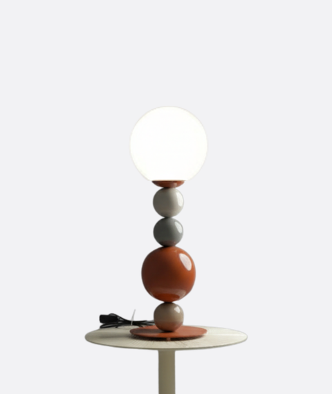 Metal Table Lamp with balls