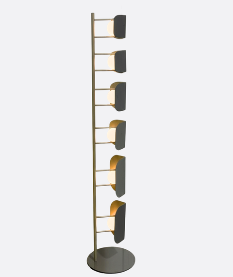 Modern Grey Floor Lamp with folded sheets