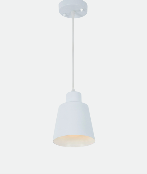 Industrial White Single Pendant