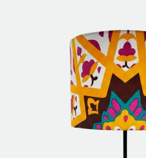 Printed Shaded Modern Table Lamp