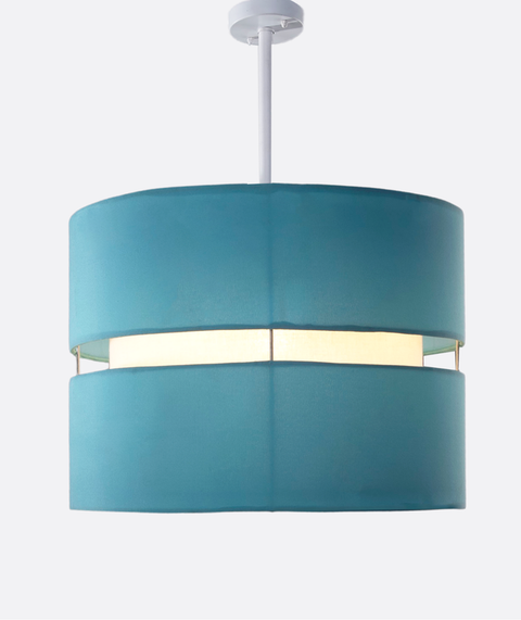 Contemporary Baby Blue Shaded Pendant