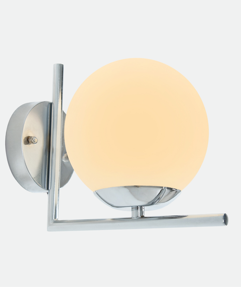 Modern Silver Flushed Wall Lamp