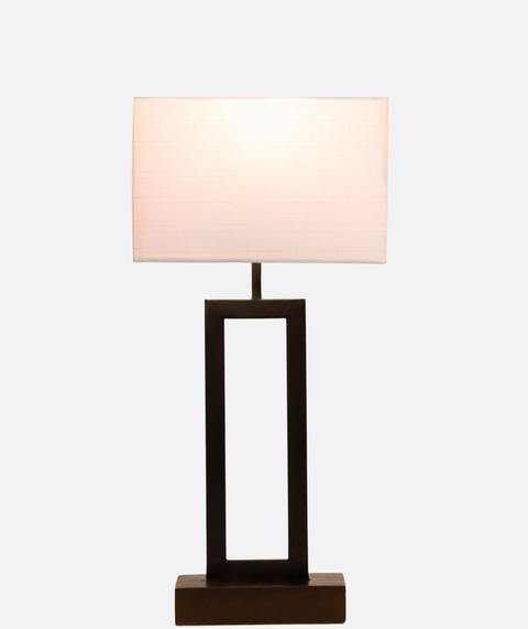 Geometric Black Table Lamp