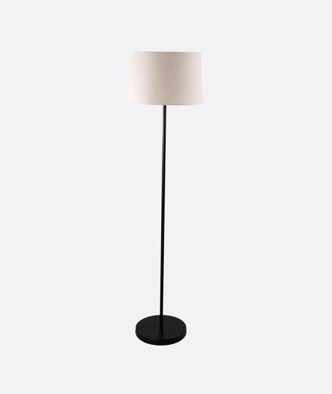 Modern Off-white And Black Torchiere