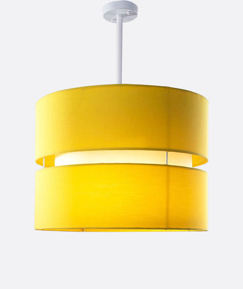 Contemporary Yellow Shaded Pendant