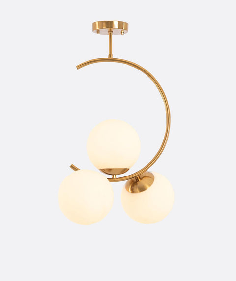 Modern Gold Circle Pendant