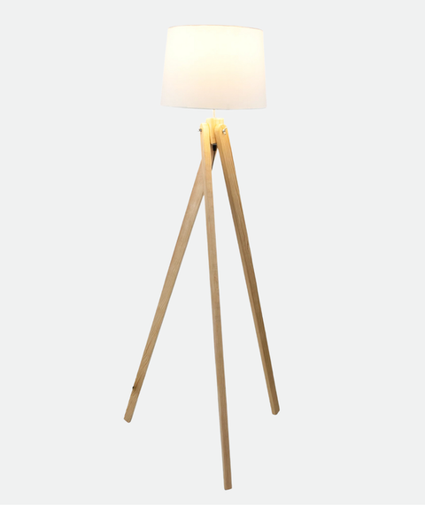 Minimal White Tripod Floor Lamp