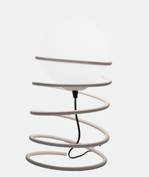Colorful White Coil Table Lamp