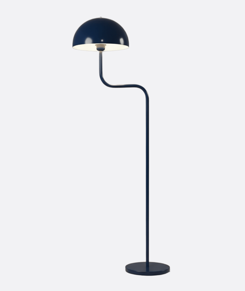 Navy Blue Playful Floor Lamp
