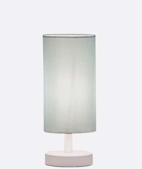 Modern Grey Cylinder Table Lamp