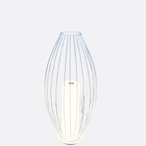 Minimalist White wires Floor Lamp