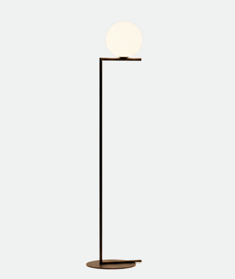 Geometric Black Floor Lamp