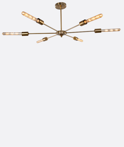 Stylish Gold Sputnik Chandelier