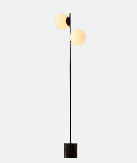 Elegant Black & White Floor Lamp