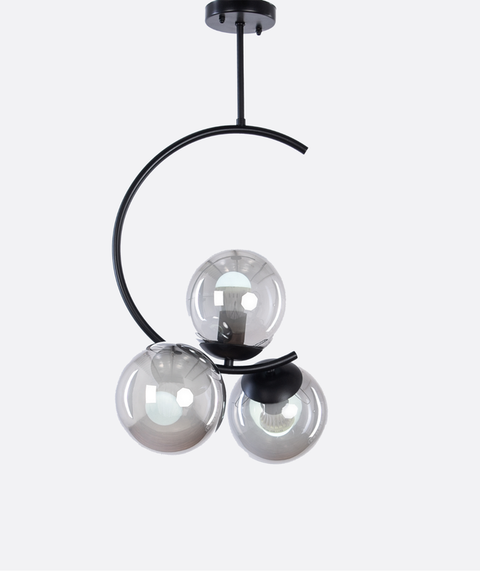 Stylish Curved Black Pendant Ceiling