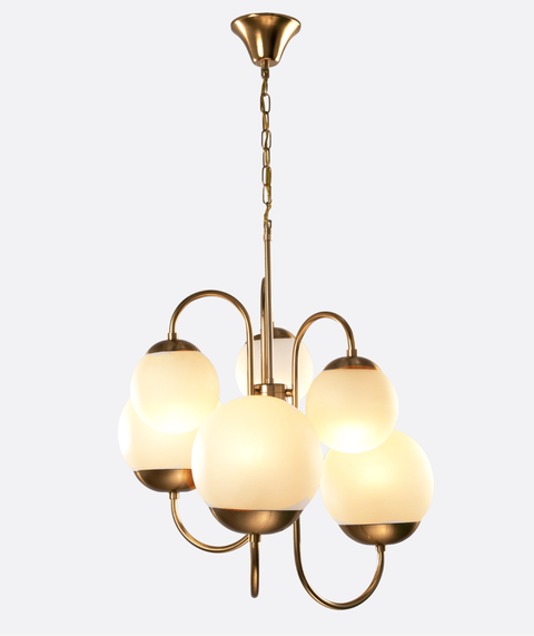 Modern White ? Gold Chandelier