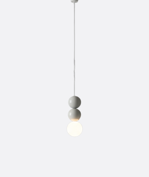 Minimalist Grey double ball Single pendant
