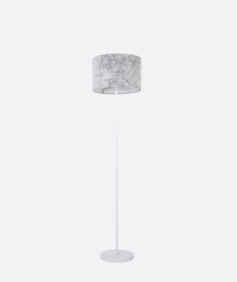 Modern Floor Lamp with Leather Shade