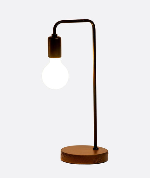 Industrial Brown and Black Table Lamp
