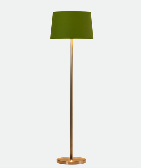 Modern Green And Silver Torchiere