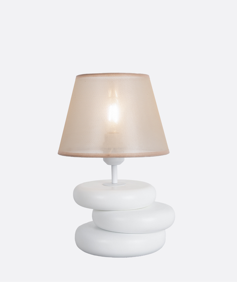 White Mesh Table Lamp