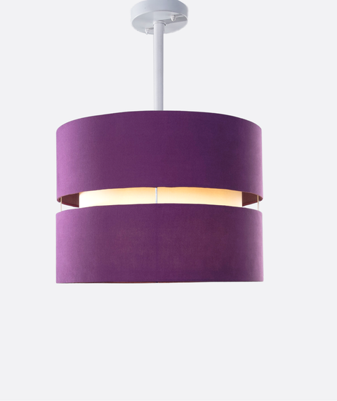 Contemporary Purple  Shaded Pendant