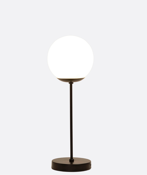 Modern Black Globe Table Lamp