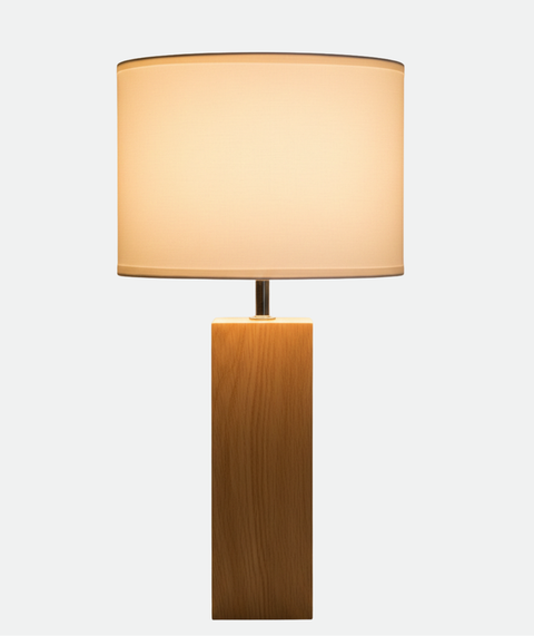 White and Beige Table Lamp