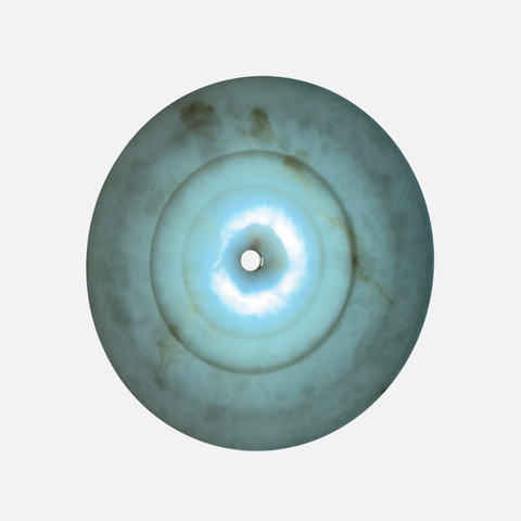 Circular Marble Wall Sconce