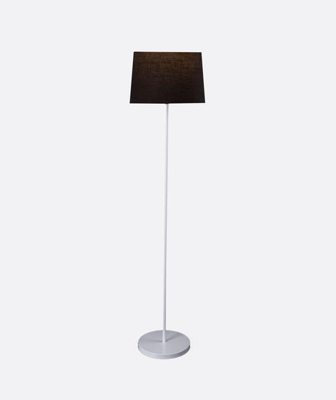 Modern White And Black Torchiere