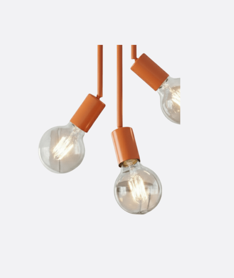 Minimalist Orange Ceiling Lamp