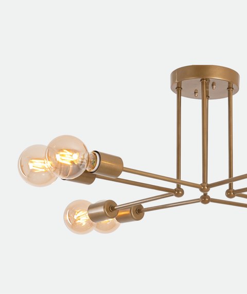 Islamic Gold Branched Chandelier