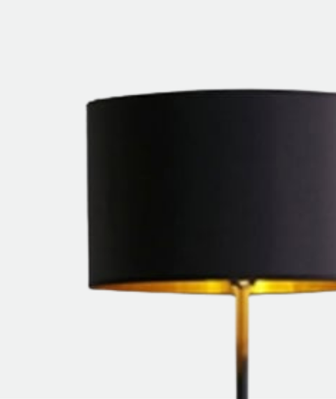 Classic Black & Gold Torchiere
