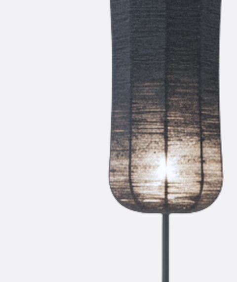 Minimalist Fabric & Wire-Shade Lamp