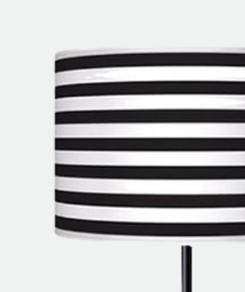 Stylish White & Black Torchiere
