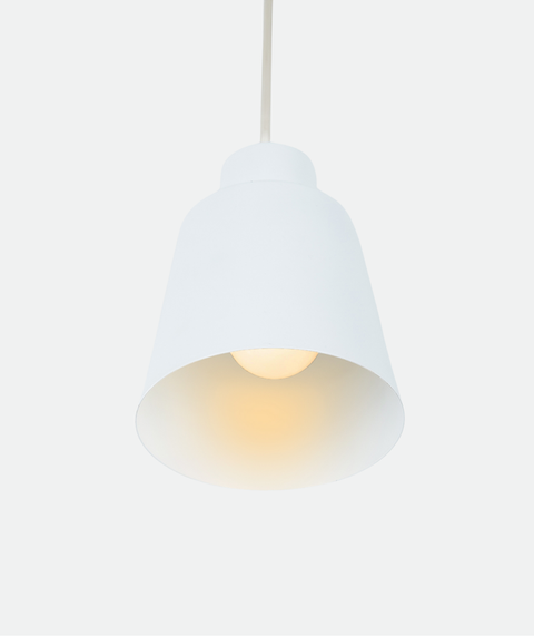 Industrial White Single Pendant