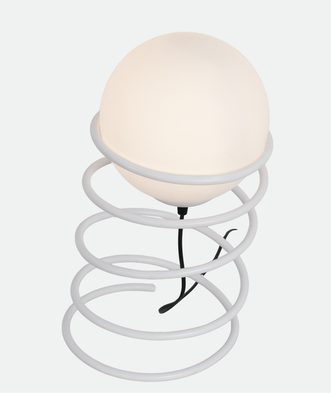 Colorful White Coil Table Lamp