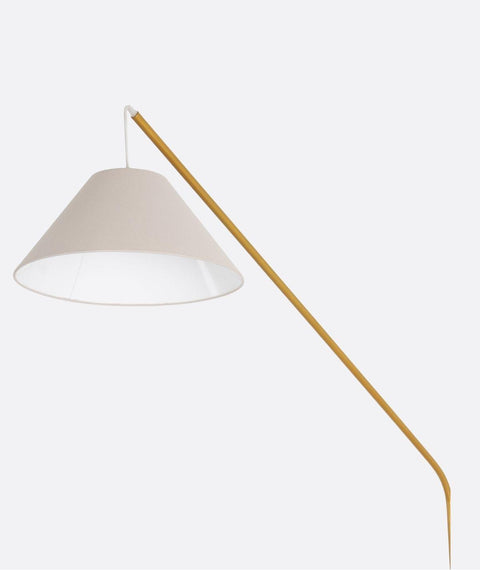 Boho Beige & White Floor Lamp