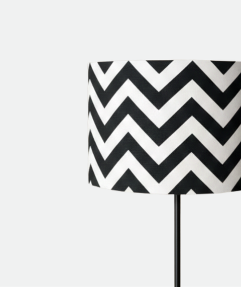 Stylish White & Black Torchiere