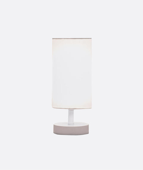 Modern White Cylinder Table Lamp