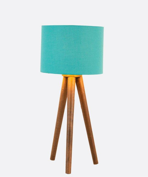 Modern Turqoise Tripod Table Lamp