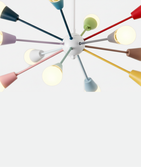 Multi Color Sputnik Chandelier