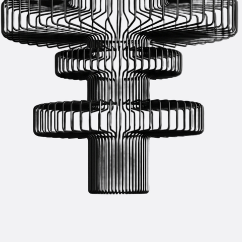 Office Black Wire Pendant