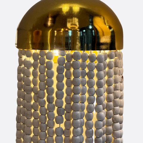 Golden Beaded Wall Sconce