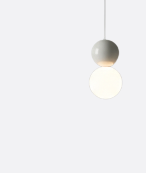 Minimalist Grey Single ball pendant