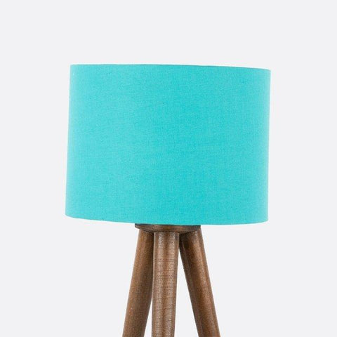 Modern Turqoise Tripod Table Lamp