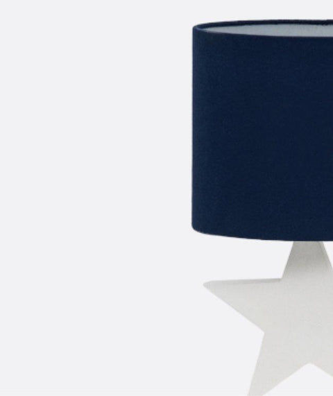 Dark Blue Star Table Lamp